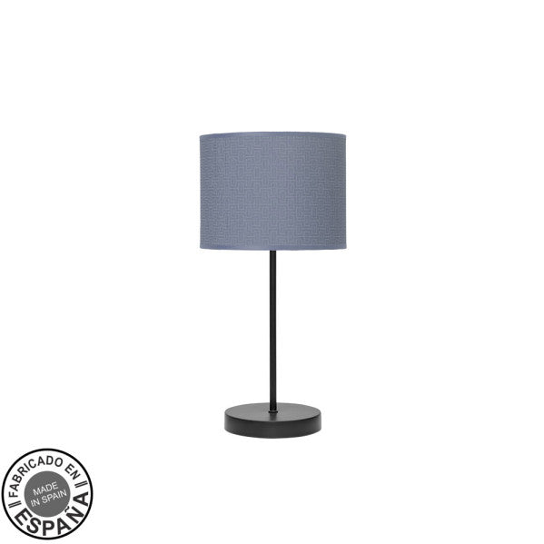 Sobremesa Moda Negro/Azul E14 de Fabrilamp: Iluminación moderna para tu hogar.  Compra en luzguru.com