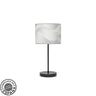 Lámpara de mesa MODA Fabrilamp / Abrila textil gris y negro, referencia 212470039