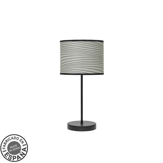 Sobremesa Moda Negra Gris E14 de Fabrilamp: Iluminación moderna y elegante para tu hogar.