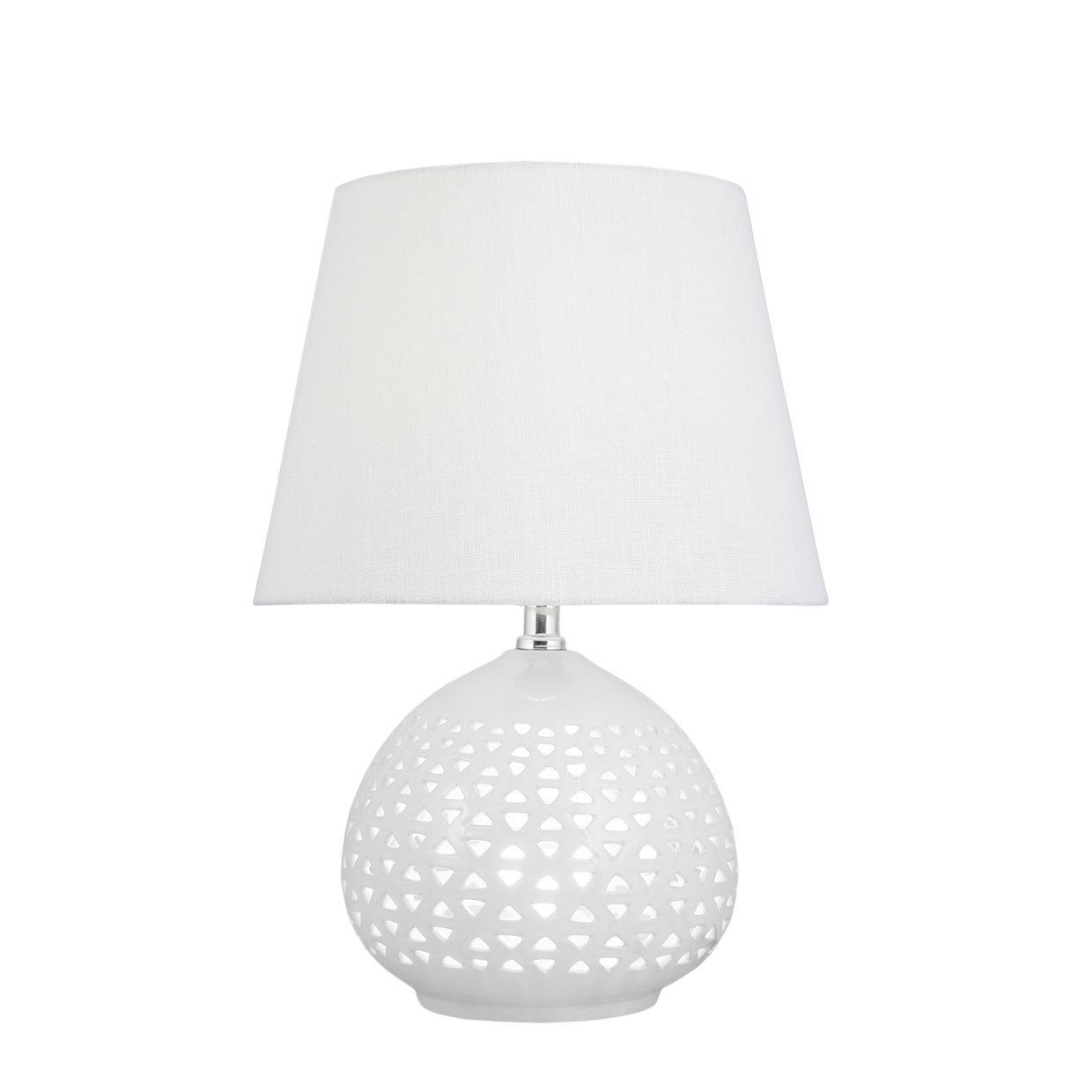 Sobremesa Morgan Blanca AJP/Alemar 3268PT-1PBL: medidas detalladas.  2x60W E-27. LuzGuru.com
