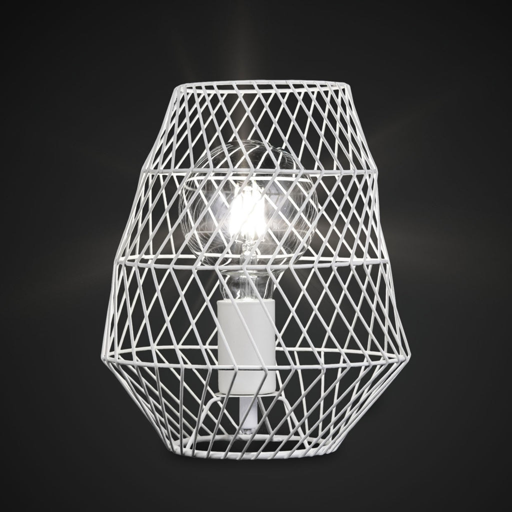 Medidas lámpara sobremesa Mursi Marfil AJP/Alemar (Ref. 10750) - LuzGuru.
