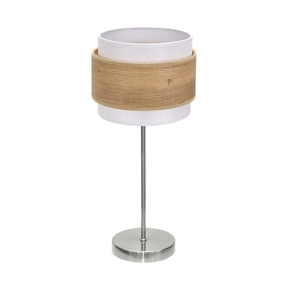 Sobremesa Myriam Madera Clara y Níquel Fabrilamp / Abrila 177671085