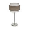 Lámpara de sobremesa Myriam Fabrilamp / Abrila madera gris y níquel 177671083