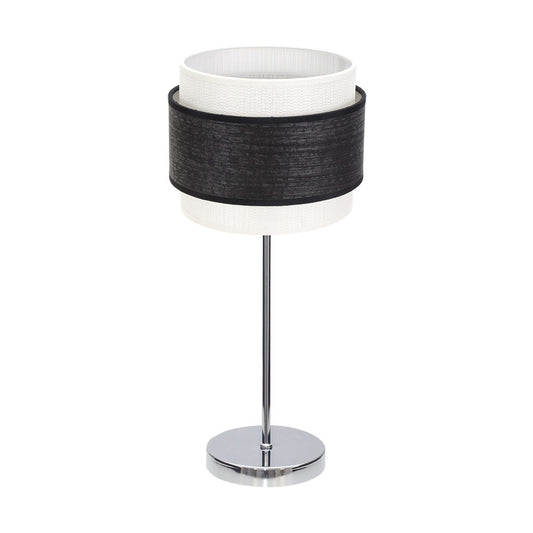 Lámpara de mesa Myriam Fabrilamp / Abrila diseño moderno madera negra y cromo, referencia 177671009