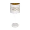 Lámpara de mesa Niebla Fabrilamp / Abrila diseño moderno blanco y oro, Ref. 157771075