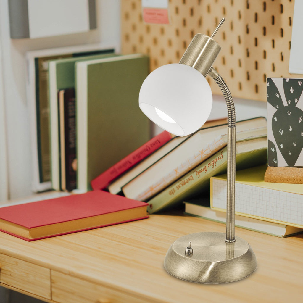 Sobremesa Opal Cuero AJP/Alemar (Ref. 10450): Dimensiones detalladas. Iluminación elegante y sofisticada para tu hogar.  Compra en luzguru.com
