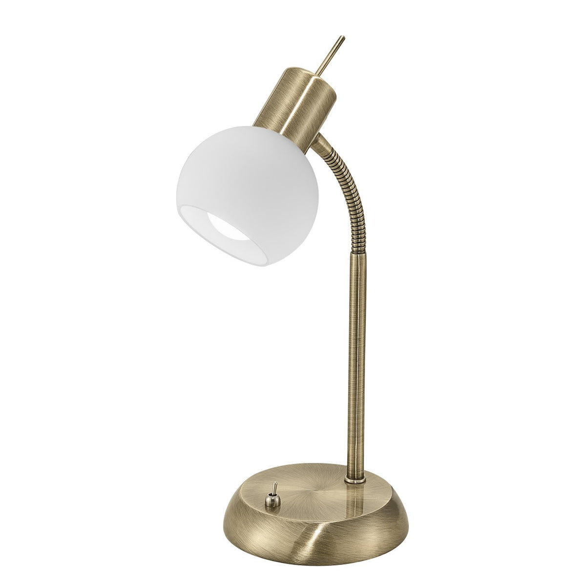 Lámpara de Sobremesa Opal Cuero Cabezal Orientable Alemar - vista principal | AJP / Alemar