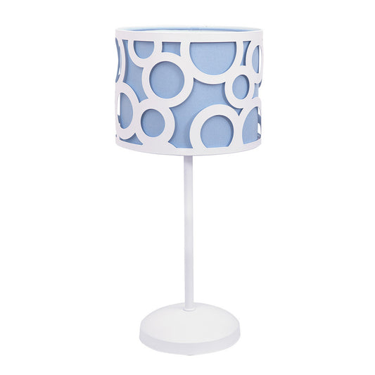 Lámpara de mesa Orlando azul Fabrilamp / Abrila, referencia 028271008 para dormitorio y salón