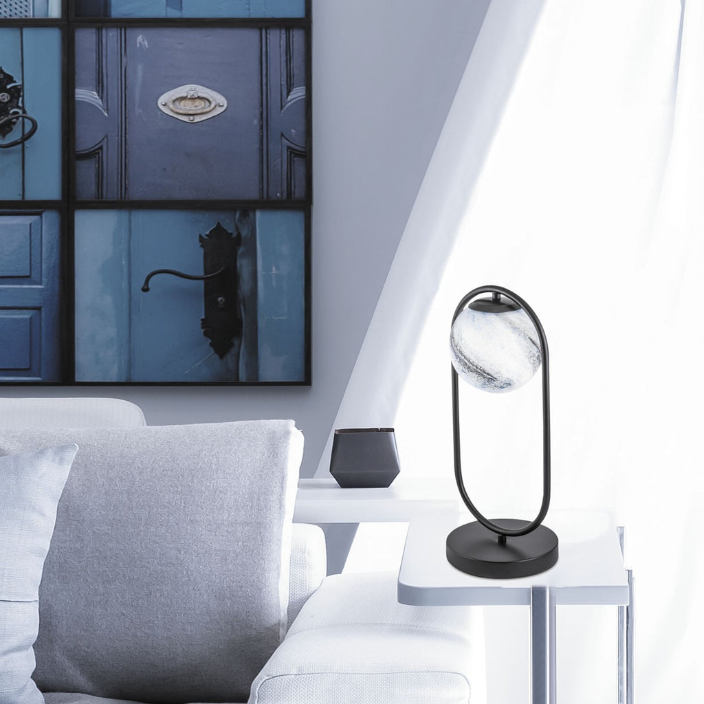 Sobremesa Palestra Negra AJP/Alemar (Ref. 10691) - Medidas: [Insertar medidas aquí].  Luzguru.com
