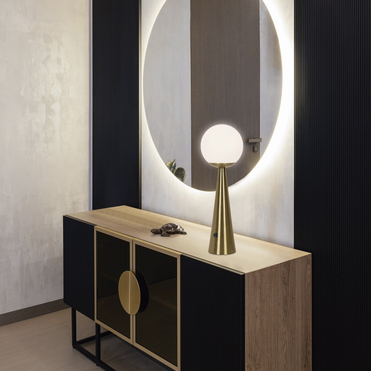 Sobremesa Patrick Latón-Opal AJP/Alemar (Ref. 11266): Dimensiones detalladas.  Elegancia y funcionalidad para tu hogar.  Compra en luzguru.com
