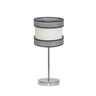Lámpara de mesa Home Fabrilamp / Abrila, diseño moderno en níquel y gris-beis, referencia 175571028