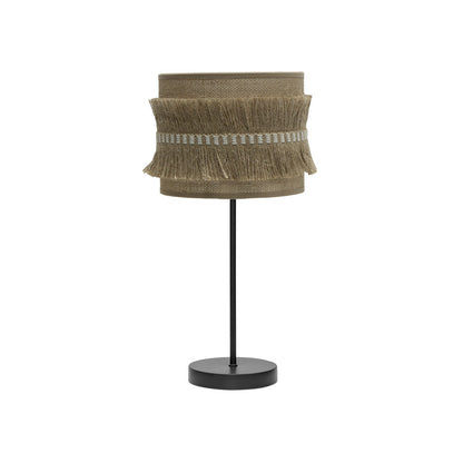 Sobremesa Kala Pequeña Negro Saco con Flecos Fabrilamp / Abrila - SKU 186771009