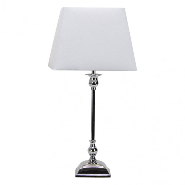 Sobremesa Percasol Cromo E27 de Fabrilamp/Abrila. Diseño elegante y clásico para tu hogar. Disponible en luzguru.com