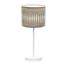 Lámpara de sobremesa Piron Fabrilamp / Abrila moderna en madera gris y blanca, ref. 177271083