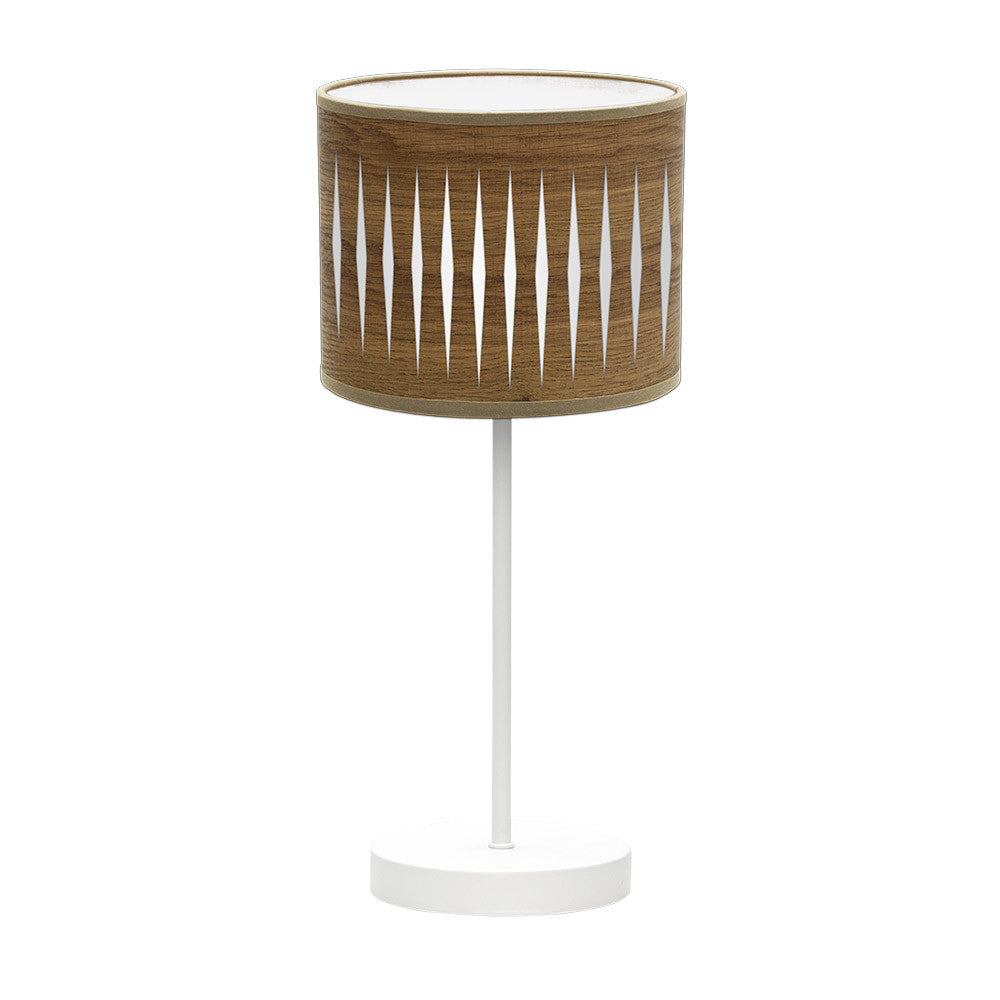 Sobremesa Piron Blanco y Madera Fabrilamp / Abrila 177271084