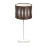 Lámpara de mesa Piron Fabrilamp / Abrila, diseño moderno en blanco y óxido, ideal para interiores.