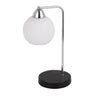 Lámpara de mesa Pissis Fabrilamp / Abrila moderno cromo negro 152871020