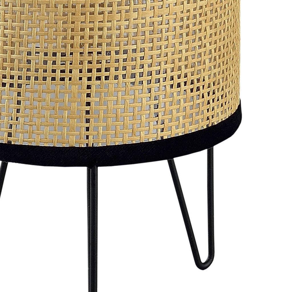 Sobremesa Polo Rejilla Marrón Negra AJP/Alemar Ref. 11373 - Medidas detalladas.  luzguru.com
