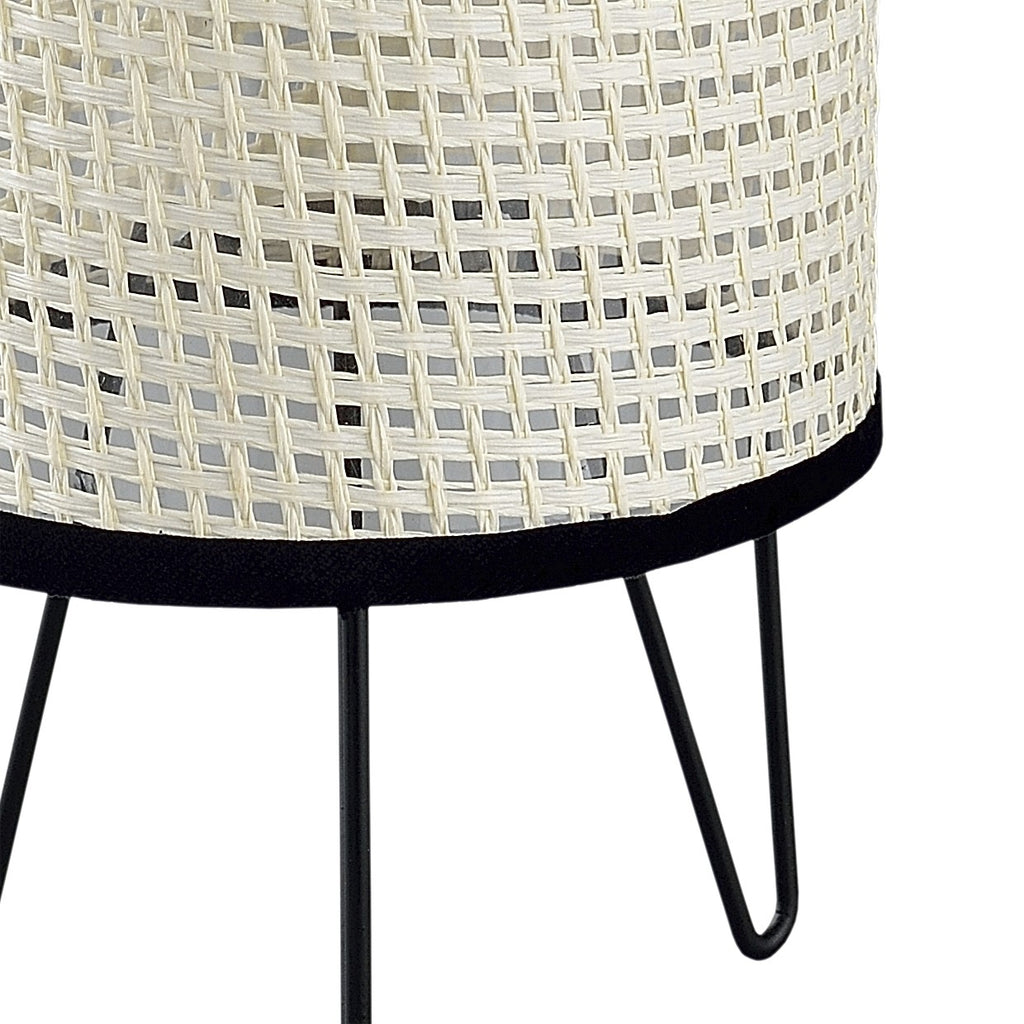 Sobremesa Polo Rejilla Negra AJP/Alemar (Ref. 11372): Medidas detalladas.  Elegancia y modernidad para tu hogar.  Compra en LuzGuru.
