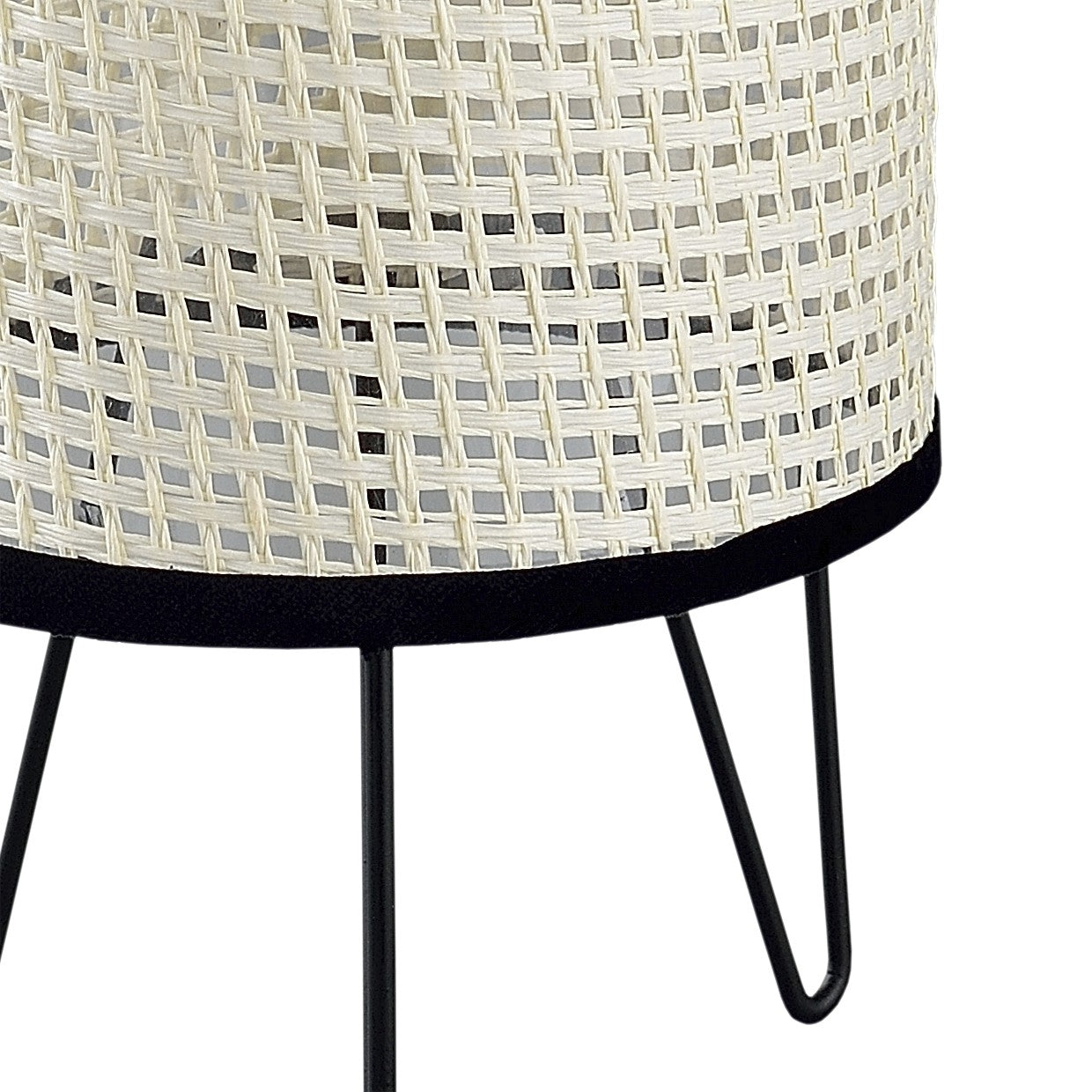 Sobremesa Polo Rejilla Negra AJP/Alemar (Ref. 11372): Medidas detalladas.  Elegancia y modernidad para tu hogar.  Compra en LuzGuru.
