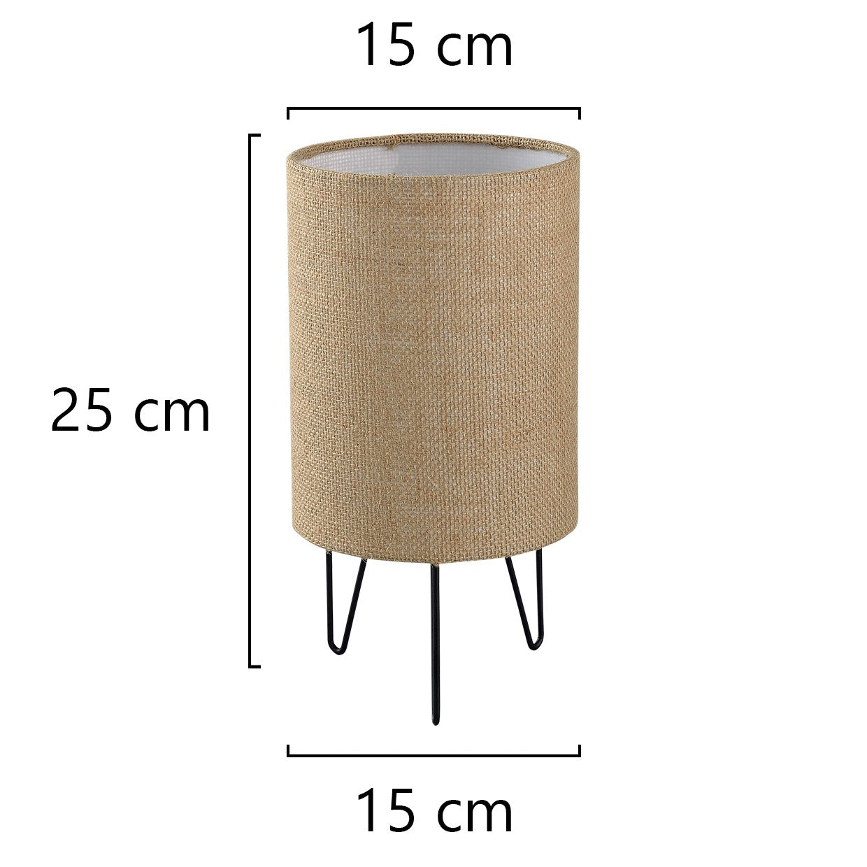 Sobremesa Polo AJP/Alemar 11370 Marrón Beige/Negro: medidas detalladas.  Diseño vintage elegante para tu hogar.
