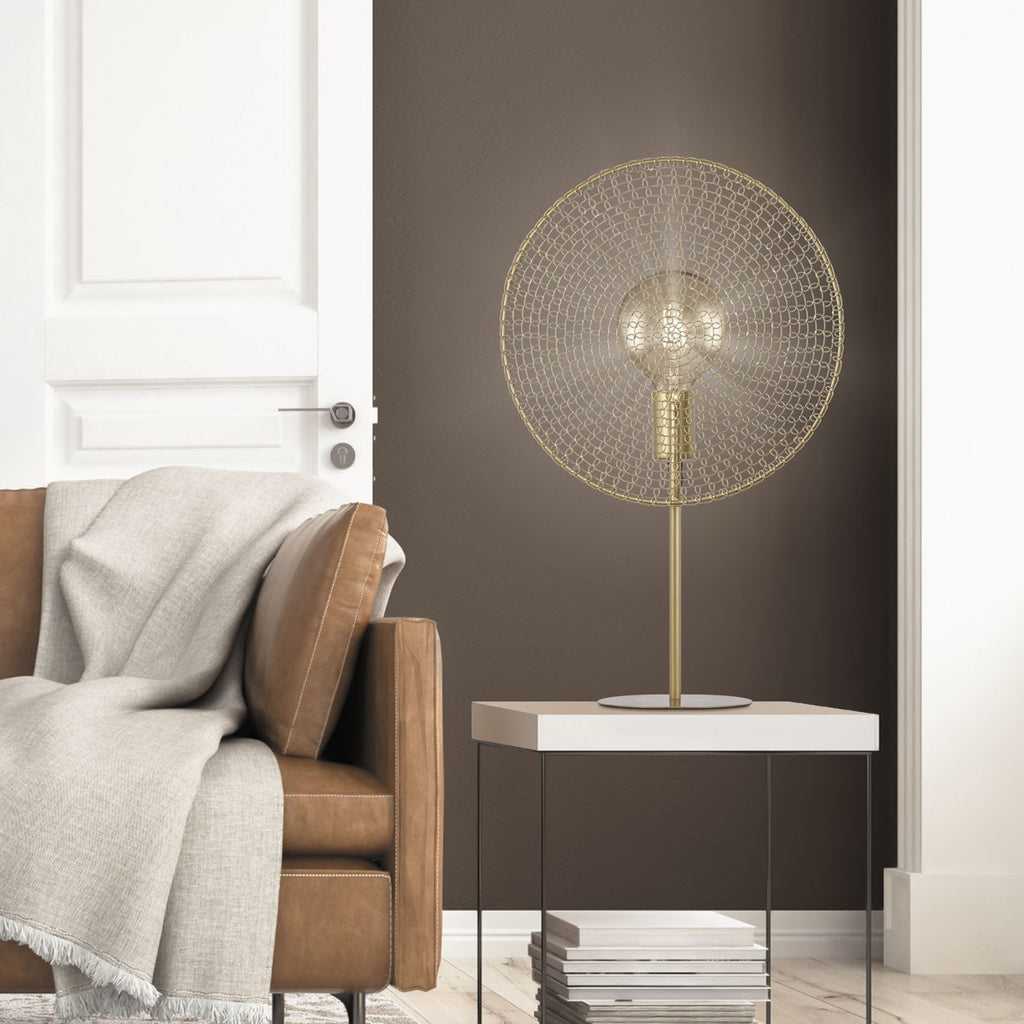 Sobremesa Portals Oro AJP/Alemar Ref. 10754 - Medidas: [Insertar medidas aquí] - LuzGuru.com
