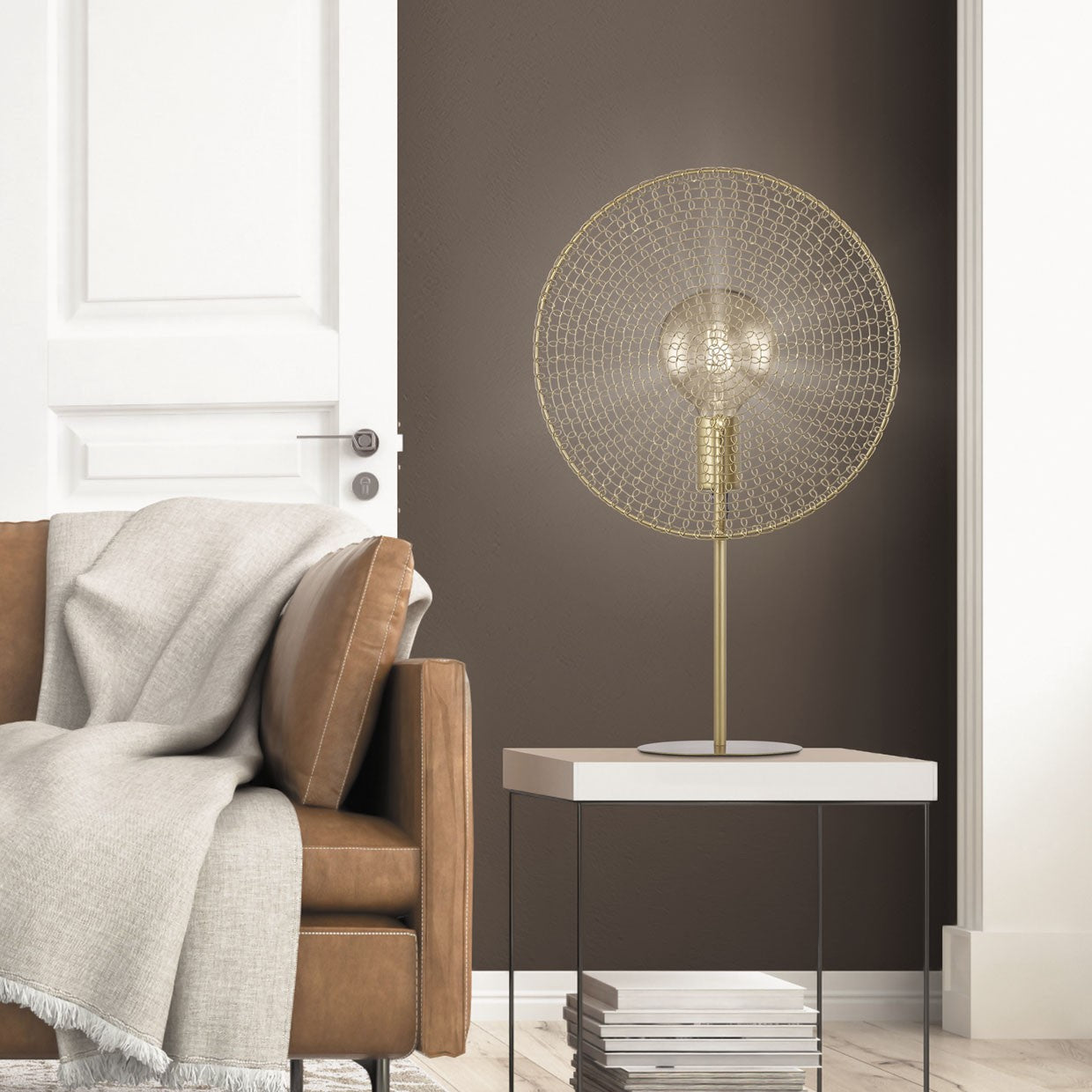 Sobremesa Portals Oro AJP/Alemar Ref. 10754 - Medidas: [Insertar medidas aquí] - LuzGuru.com
