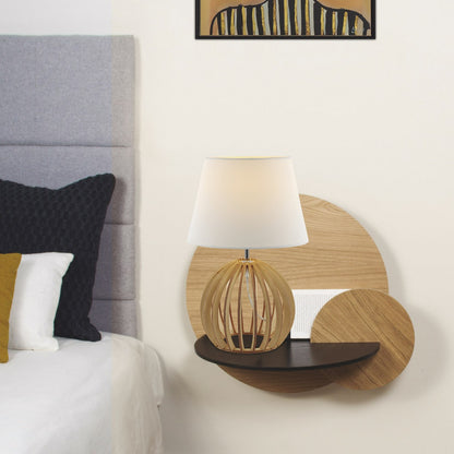 Medidas Lámpara Sobremesa Sereno Natural AJP/Alemar Ref. 10985 - luzguru.com
