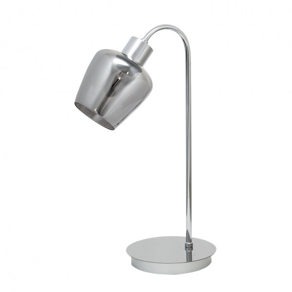 Sobremesa Soline Cromo E27 de Fabrilamp: Iluminación moderna y elegante para tu hogar.  Compra en luzguru.com