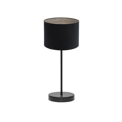 Sobremesa Tania Negro/Madera Gris Fabrilamp - Diseño Rústico Moderno