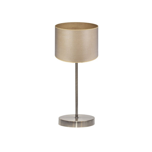 Lámpara de Sobremesa Tania 42 cm Cuero y Madera Clara Fabrilamp - vista principal | Fabrilamp / Abrila
