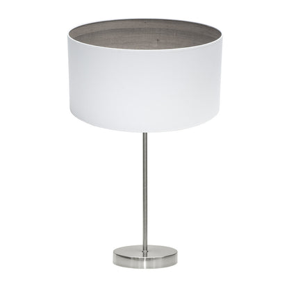 Lámpara de mesa Tatiana Fabrilamp / Abrila, diseño moderno en níquel y madera, referencia 189171183