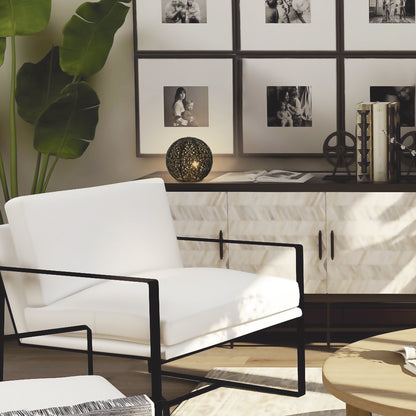 Sobremesa TICAM Negra 28W G-9 AJP/Alemar (Ref. 11391): Dimensiones detalladas. Elegancia y modernidad para tu hogar.  Compra en luzguru.com
