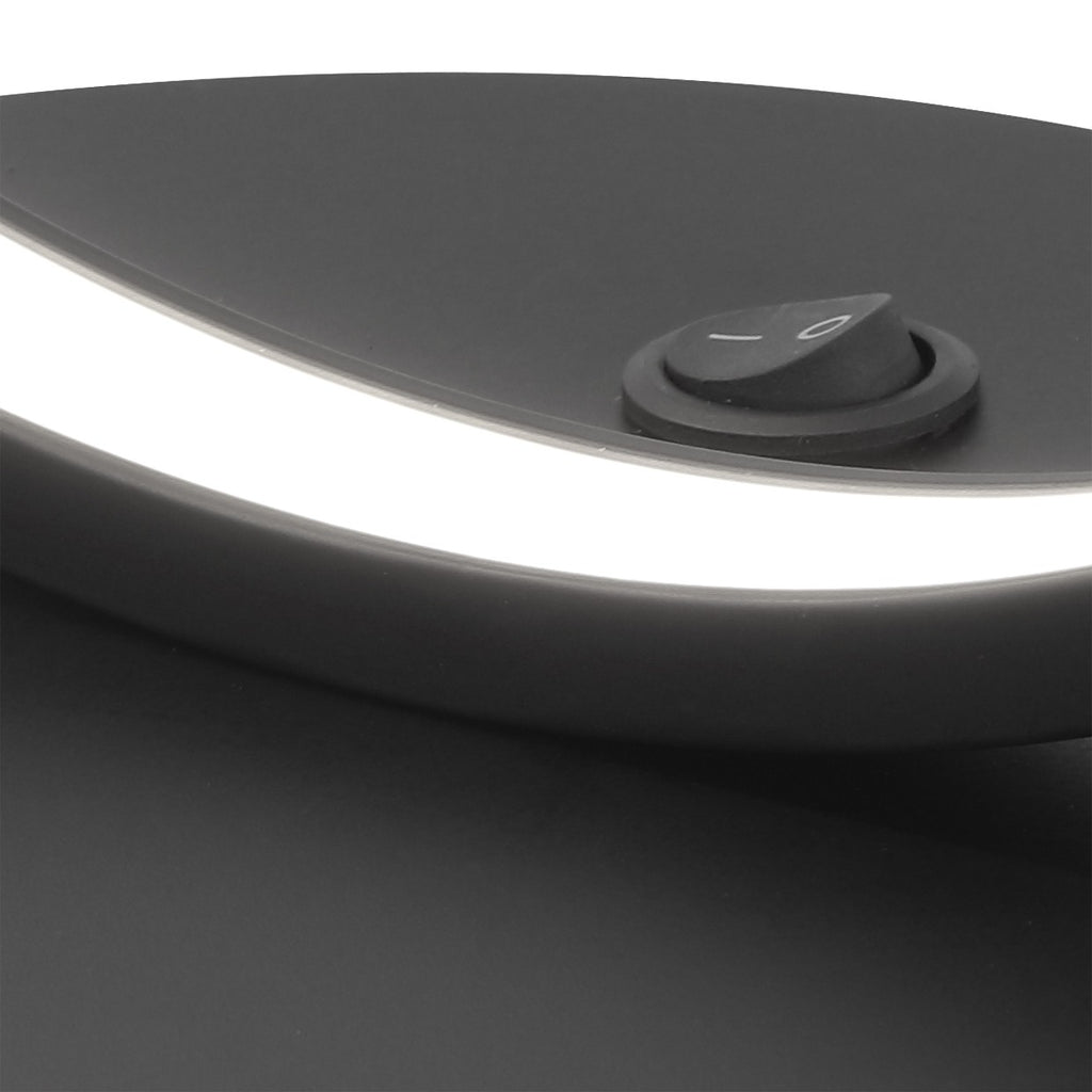 Sobremesa LED AJP/Alemar Uber Negra Mate 8W (Ref. 60424): Dimensiones detalladas. Iluminación moderna, eficiente y elegante para tu hogar.  Compra ahora en luzguru.com
