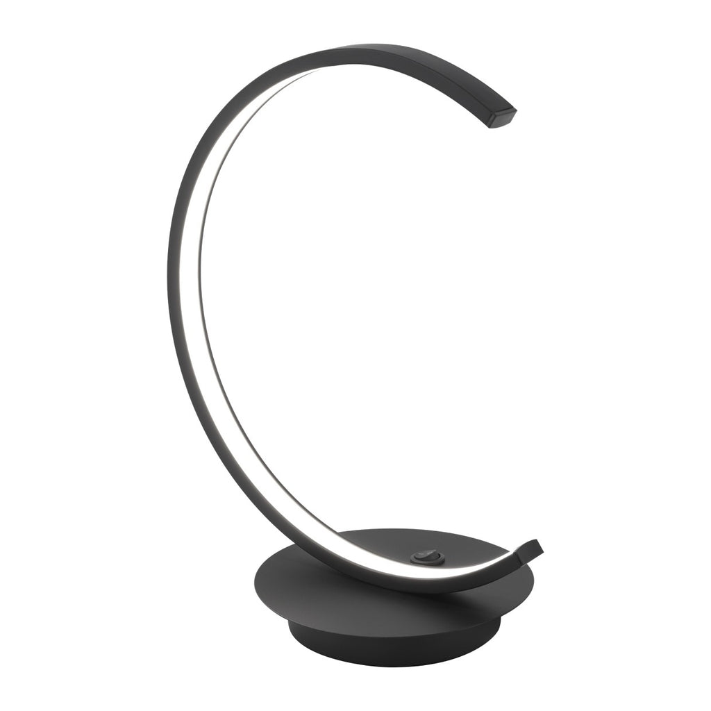 Dimensiones Sobremesa LED Uber Negra Mate 8W AJP/Alemar (Ref. 60424) - LuzGuru
