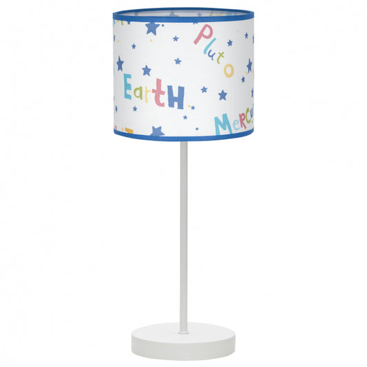 Sobremesa Infantil Universo Colores E14 de Fabrilamp, diseño alegre y colorido para la habitación de los niños.  Compra en luzguru.com