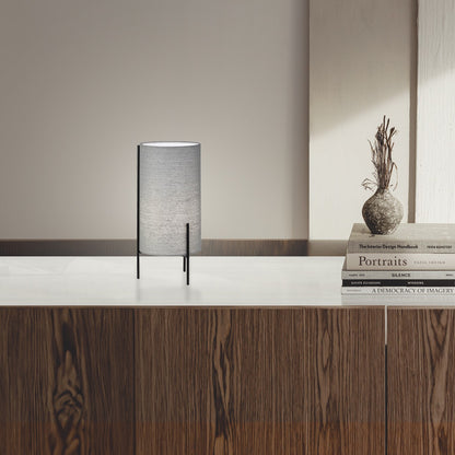 Sobremesa Virgil Gris AJP/Alemar Ref. 11695 - Medidas: [Insertar medidas aquí].  Lámpara de sobremesa moderna, diseño elegante. LuzGuru.
