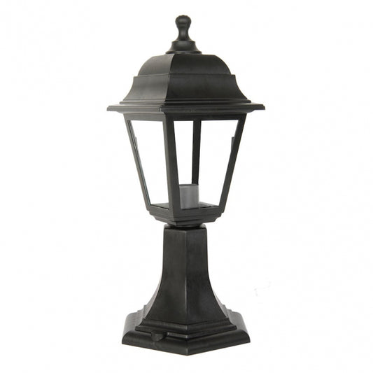Lámpara de Sobremuro Exterior Albahaca 41,5 cm Negro IP44 Fabrilamp - vista principal | Fabrilamp / Abrila
