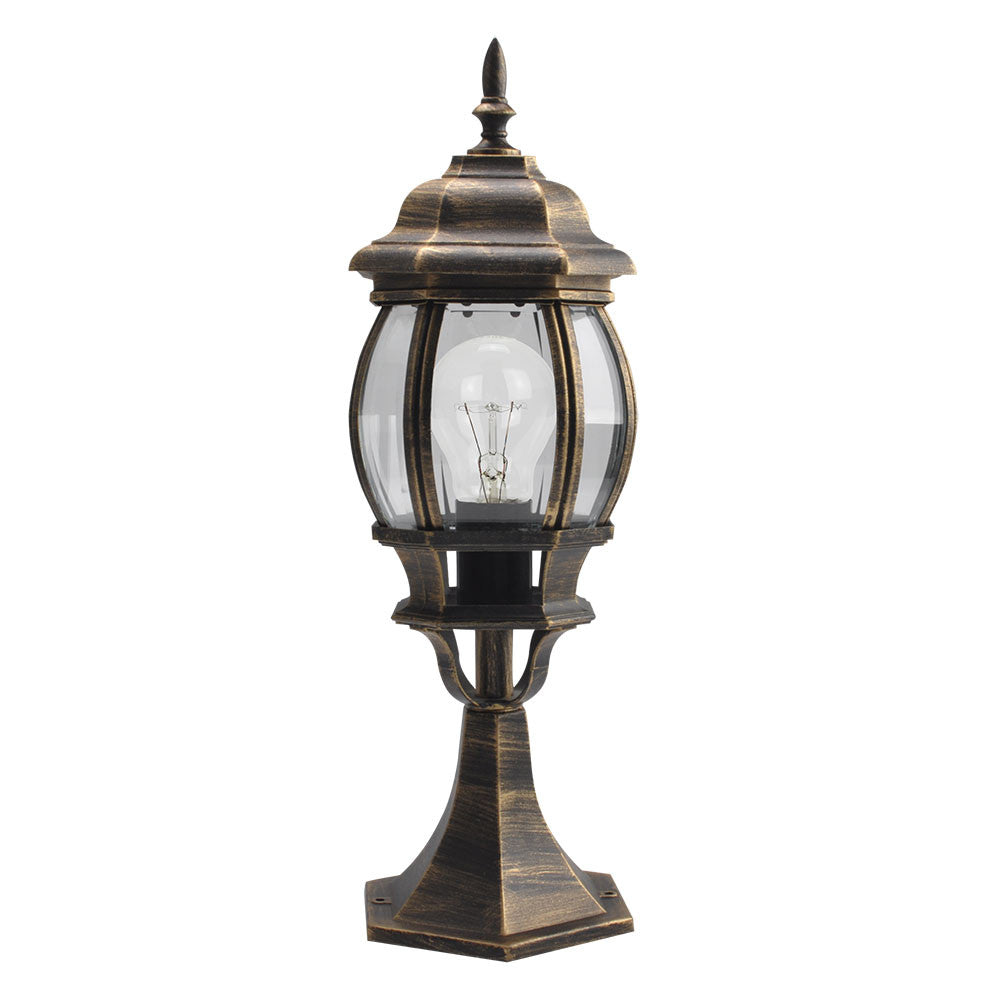 Sobremuro Caelum Fabrilamp / Abrila exterior clásico negro y oro, Ref. 149571016
