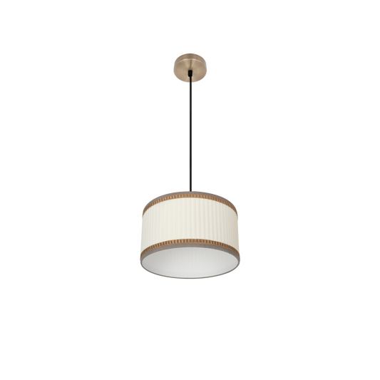 Lámpara Colgante Soprano Pantalla Plisada Fabrilamp - vista principal | Fabrilamp / Abrila · Ref. 177393015