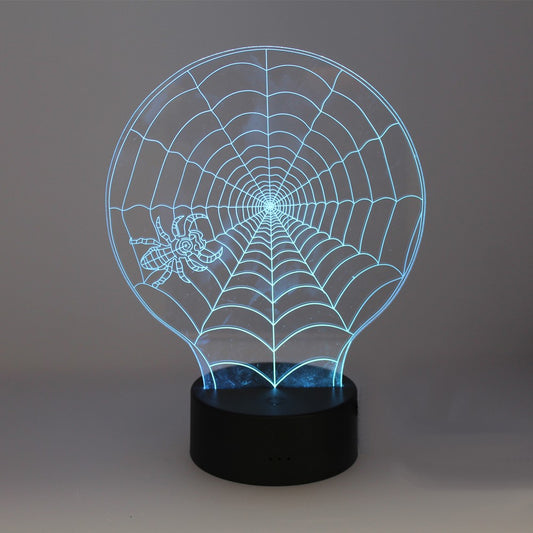 Lámpara de Sobremesa 3D Araña LED RGB 7 Colores CristalRecord - imagen 2 | CristalRecord