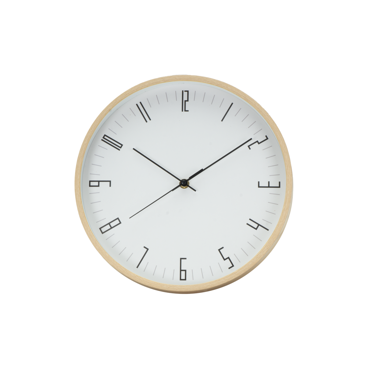 Reloj de Pared Spider 30 cm Movimiento Continuo Blanco y Madera Fabrilamp - vista principal | Fabrilamp / Abrila · Ref. 234813085