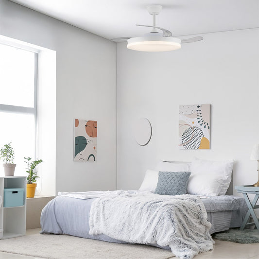 Ventilador de techo fabricado en Acero color Blanco