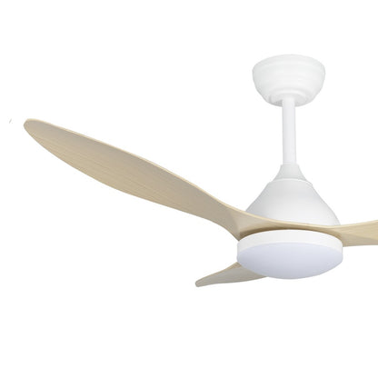 Ventilador Stel fabricado en acero color Blanco + Madera