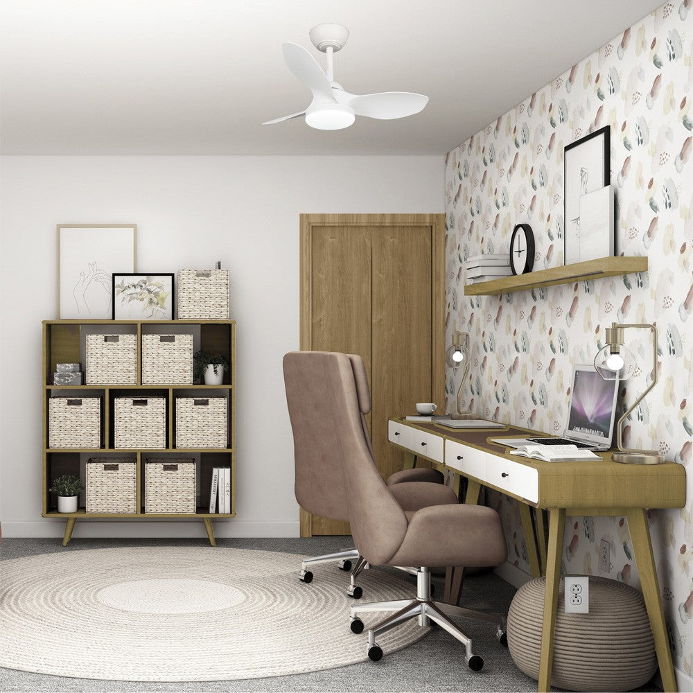 Stel Mini S fabricado en Acero color Blanco con palas de ABS