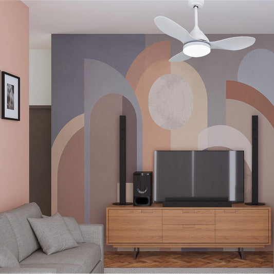 Ventilador Stel Mini fabricado en Acero color Blanco