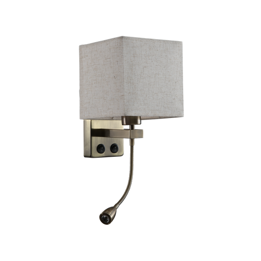 Aplique de pared Stephen con brazo lector LED 3W Fabrilamp - vista principal | Fabrilamp / Abrila · Ref. 174661014