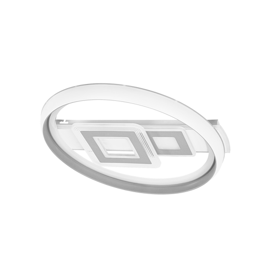 Plafón Moderno LED Sucre Blanco / Gris – vista principal · Ref. 178290228