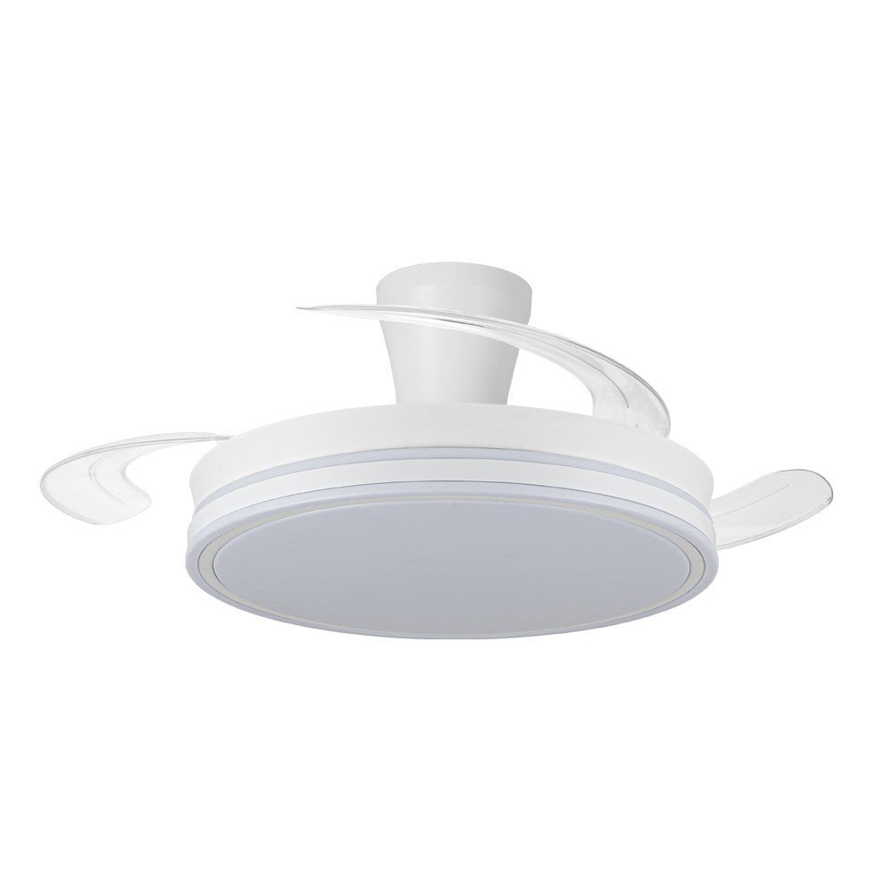 Ventilador con aspas retráctiles ideal para salón o dormitorio