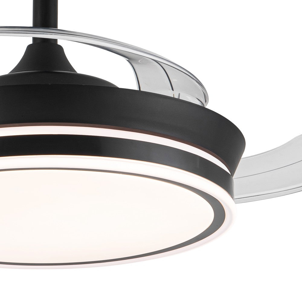 Ventilador de techo LED con 6 velocidades y motor DC silencioso